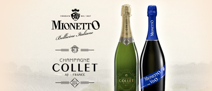 Champagne Collet e Spumante Mionetto