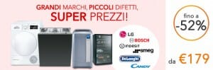 Grandi elettrodomestici a super prezzi