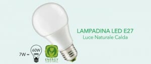 Lampadine LED E27 luce naturale