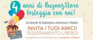4° Compleanno Buyonz Store Festeggia con noi!