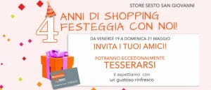 4° Compleanno Store Sesto, festeggia con noi!