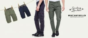 Richfield pantaloni cargo e Smiling London bermuda