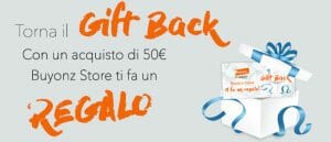 Buono Gift Back: regalo assicurato!