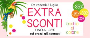 Extra Sconti estivi fino al -35%