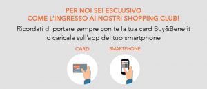 Store Buy&Benefit - Ingresso riservato solo ai Soci