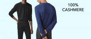 100% cashmere maglieria uomo