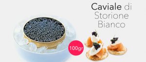 Promozione Caviale di Storione Bianco 100gr