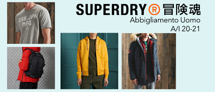 Superdry A/I 20-21: Abbigliamento Uomo