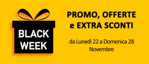 Black Week 2021: Inizia lo shopping natalizio