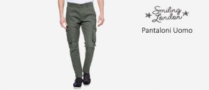 Smiling London Pantaloni Cargo Uomo
