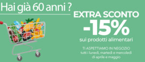 Speciale Promo Over 60: Extra Sconto -15%