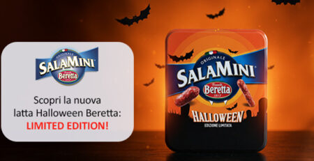 SalaMini Beretta da Paura con la latta Halloween